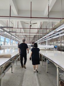 Had a tour in fabric cutting area